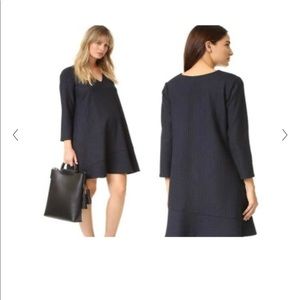 Hatch Day to Night Dress - Navy Pinstripe Size 1